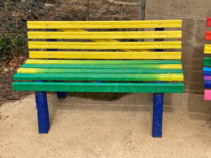 Small Rainbow Kindness Bench