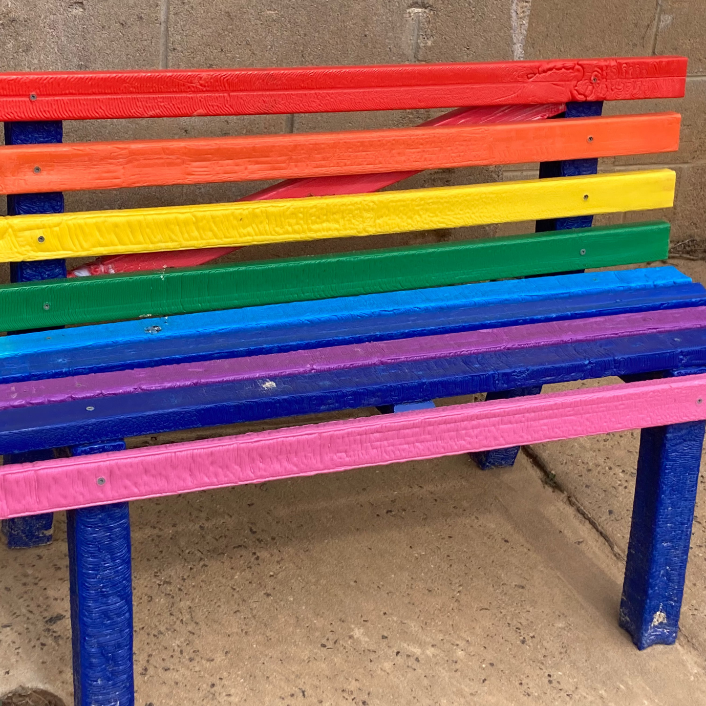 Small Rainbow Kindness Bench