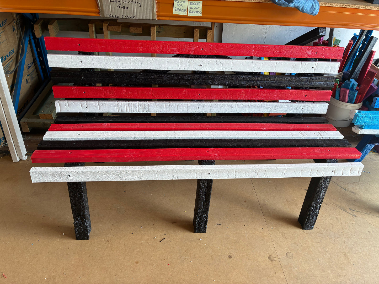 Large Rainbow Kindness Bench