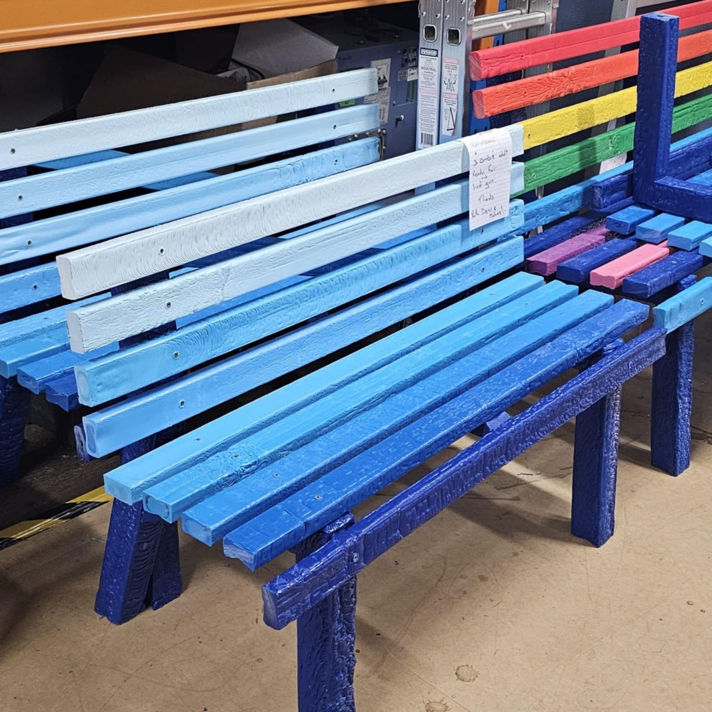 Small Rainbow Kindness Bench